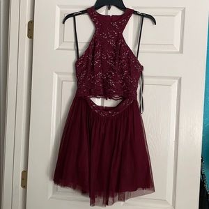 Junior girls 2 piece mini dress